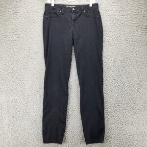 17/21 Jeans Womens 10 Black Stretch Skinny Mid Rise Faux Pocket